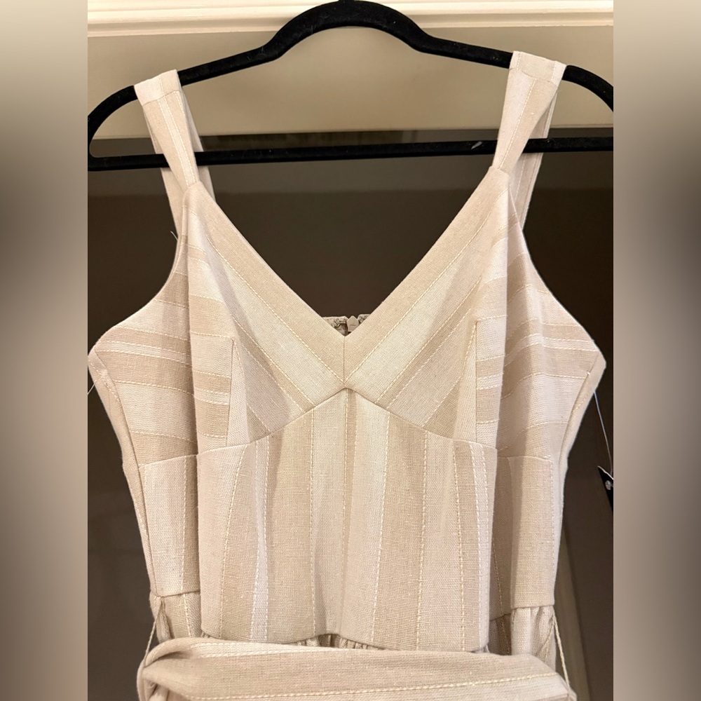 Taylor Cream Striped Maxi Dress